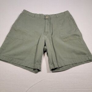 Duck Head Mens Cargo Shorts Size 38‎ Green Cotton Flat Front 8 Inch Inseam
